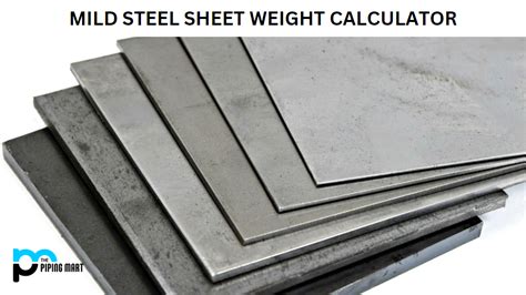 weight of sheet of metal